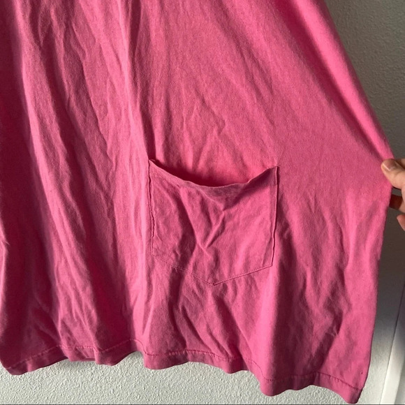 Sherry Pink Miami Beach Palm Tree T-Shirt Dress  Coastal Beachy OS Resortwear - Picture 3 of 7